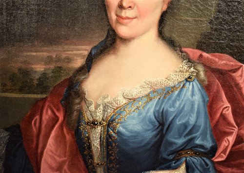 Paire Portraits de Nobles Français  